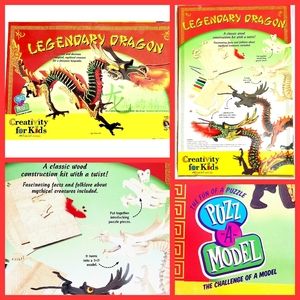 Faber-Castell Creativity For Kids Legendary Dragon Wood Construction Craft Kit